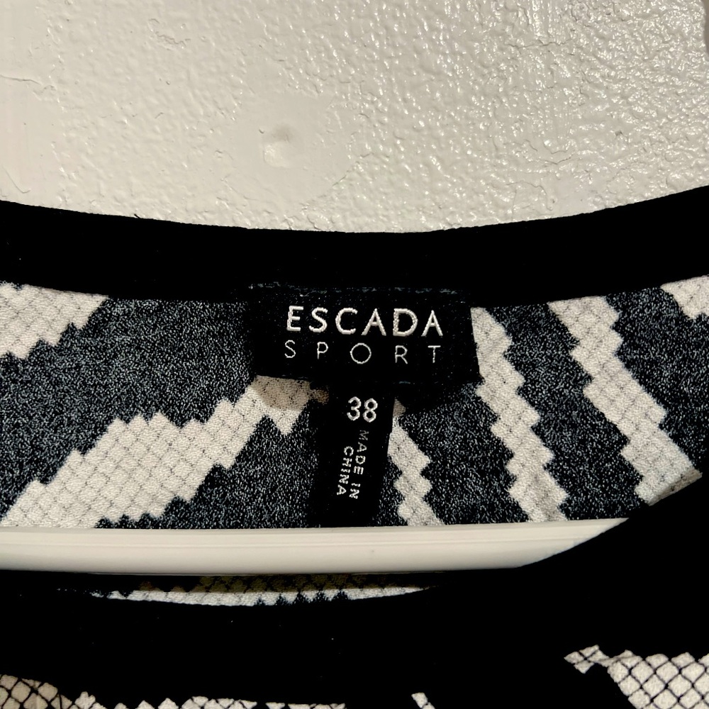 Escada sport long sleeve blouse size 38